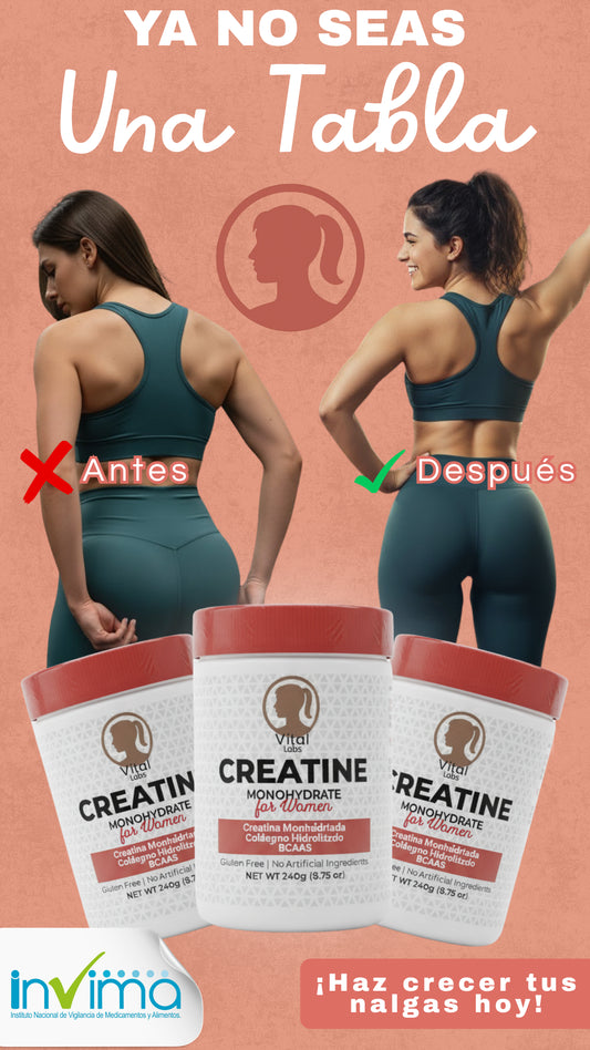 Vital Labs | Creatina Monohidratada Para Mujeres