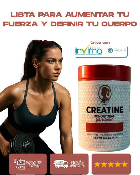 Vital Labs | Creatina Monohidratada Para Mujeres ⭐