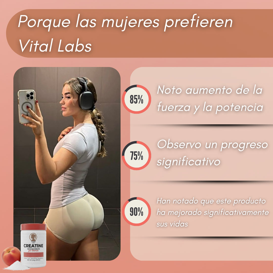 Vital Labs | Creatina Hidrolizada para Mujeres